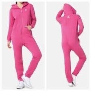 OnePiece Original Jumpsuit Sweatsuit 2.0 Small Pink Athleisure Lounge Cozy